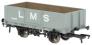 LMS Diag 1666 5-plank open wagon in LMS grey - 24361