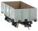LMS Diag 1666 5-plank open wagon in LMS grey - 247185