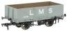 LMS Diag 1666 5-plank open wagon in LMS grey - 356761