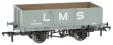 LMS Diag 1666 5-plank open wagon in LMS grey - 304008
