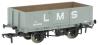 LMS Diag 1666 5-plank open wagon in LMS grey - 304008