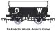 GWR Dia. O11 open wagon 90066 in GWR grey with 25' lettering