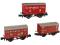 "Not Quite Mink" Vans Scotland & Borders Pack in Caledonian, North British & LNER red - Pack of 3 (34, 12 & 78019)