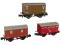 "Not Quite Mink" Vans Welsh Railways Pack in Taff Vale brown, Barry Railway red & Cambrian Railways red - Pack of 3 (5352, 1343 & 139)