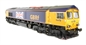 Class 66 diesel 66705 in GBRF "Union Jack" livery