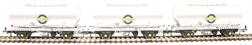 PCV cemflo powder wagons in Blue Circle cement chrome livery - Pack F - pack of three