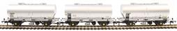 PCV cemflo powder wagons in chrome livery - Pack K - pack of three
