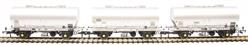 PCV cemflo powder wagons in chrome livery - Pack M - pack of three