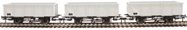MDO 21 ton steel mineral wagons in BR grey with pre-TOPs numbering - Pack B - pack of three