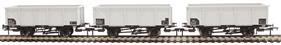 MDO 21 ton steel mineral wagons in BR grey with TOPs numbering - Pack E - pack of three