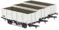 MDO 21 ton steel mineral wagons in BR grey with pre-TOPS numbering - pack of 3 - version F