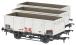 MDO 21 ton steel mineral wagons in BR grey with TOPS numbering - pack of 3 - version H