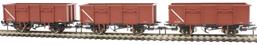 MDV 21 ton steel mineral wagons in BR bauxite with pre-TOPs numbering - Pack B - pack of three