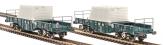 FNA-D Nuclear Flask wagons in Direct Rail Services teal - pack of 2 (Pack B) - 9004 & 9025