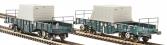 FNA-D Nuclear Flask wagons in Direct Rail Services teal - pack of 2 (Pack E) - 9012 & 9040