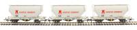 PCA bulk cement hoppers in original (1990s) Castle Cement livery - Pack W - pack of three