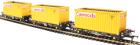 PFA 30.4t flat wagon with coal containers "Cawoods" - pack B - pack of three