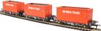 PFA 30.4t flat wagon with coal containers "British Fuels" - pack E - pack of three