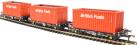 PFA 30.4t flat wagon with coal containers "British Fuels" - pack F - pack of three