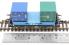 PFA 30.5t flat wagons with Nupak nuclear containers "Direct Rail Services" - pack 3 - pack of three