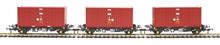 PFA 30.5t flat wagons with 2031 nuclear containers "Direct Rail Services" - pack 4 - pack of three