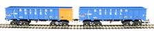 PTA/JTA+JUA bogie tippler wagons in British Steel blue - outer pack - pack of 5