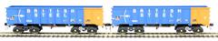 PTA/JUA bogie tippler wagons in British Steel blue - inner pack - pack of 5