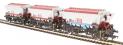 CDA china clay hopper with DB branding and maroon cradle - pack of 3