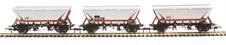 HCA MGR coal hopper with canopy with BR freight brown cradle - pack of 3