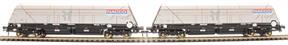 HYA 'cutdown' bogie aggregate hoppers with NACCO logos - Pack of two