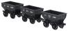 4 wheel Chaldron open wagons in Seaham Harbour black - circa 1950s - pack of 3