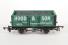 7 plank open wagon 2 in 'Hood & Son' green - special edition for Salisbury Model Centre