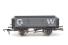 4 plank wagon 44404 in GWR grey livery with wood load