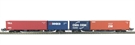 Pair of 2 FEAB spine wagons with GBRF containers 640627 & 640628