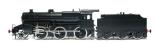 LMS Crab 2-6-0 & tender loco in un-numbered painted plain black (Brassworks Range)