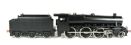 Class 5 4-6-0 "Stanier Black Five" in plain black with red buffer beam & riveted tender (Brassworks Range)