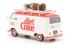 Volkswagen Type 2 (T1) Split-Screen Panel Campervan with Giant Diet Coke bottle on roof in diet Coke red & white