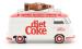 Volkswagen Type 2 (T1) Split-Screen Panel Campervan with Giant Diet Coke bottle on roof in diet Coke red & white