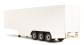Tri-Axle Fridge Trailer with skirts in white