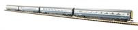 Mk3 book set with 4 coaches in blue/grey with buffers
