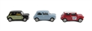 3 piece Mini Collection - Speedwell blue, Radford Wicker Mini & Monte Carlo Rally Mini