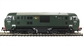 Class 22 B-B Diesel Hydraulic D6319 (font A) in BR Green. Small yellow panel & split headcode box