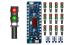 2-aspect Red/Green ground signal with Alpha Mimic control board - Pack of 12
