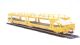 D/deck car transporter wagon of the Spanish RENFE in 'Semat-Pool Iberico' yellow livery Epoch V 