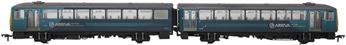 Class 143 'Pacer' 2-car DMU 143608 in Arriva Trains Wales revised teal - weathered