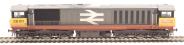 Class 58 58011 in Railfreight red stripe - weathered