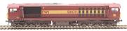 Class 58 58039 in EWS red and gold - weathered