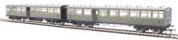 LSWR 'Gate stock' 2 coach set in SR olive green