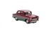 Ford Prefect 107E 4-door saloon in maroon & grey with sun visor and GB plate
