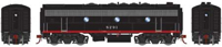 F7B EMD 8291 of the Southern Pacific (Black Widow) - digital sound fitted